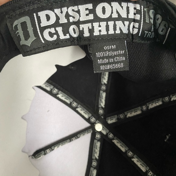 Dyse One Men's Adjustable Cap "Gods" Black NWT - Picture 5 of 5